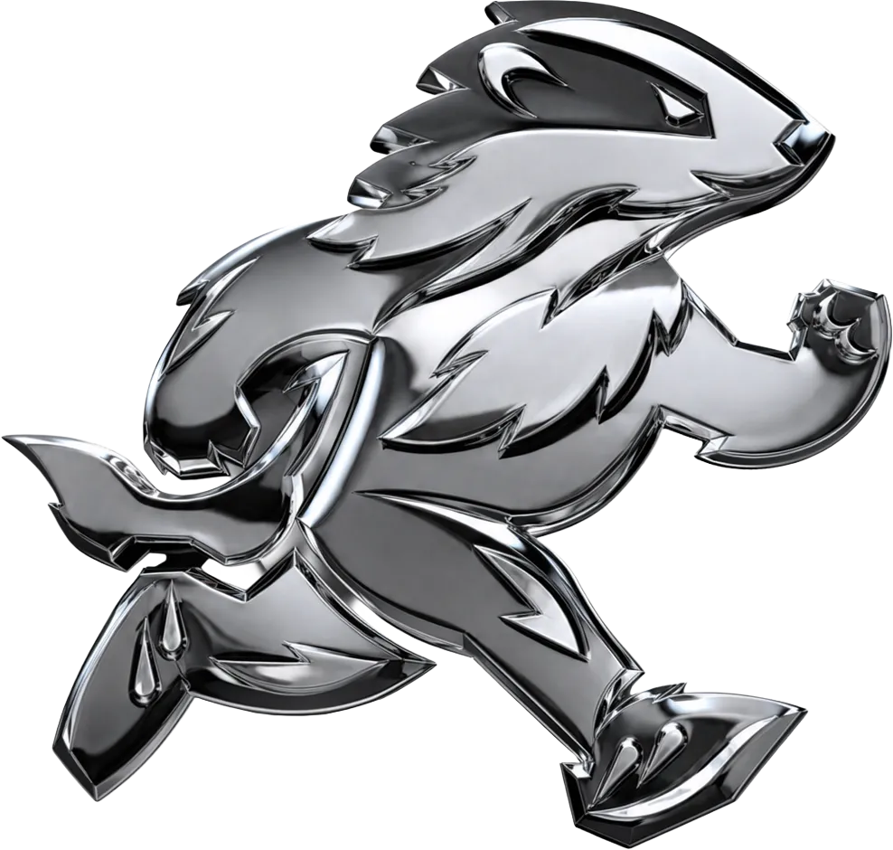 Honey Badger chrome mascot